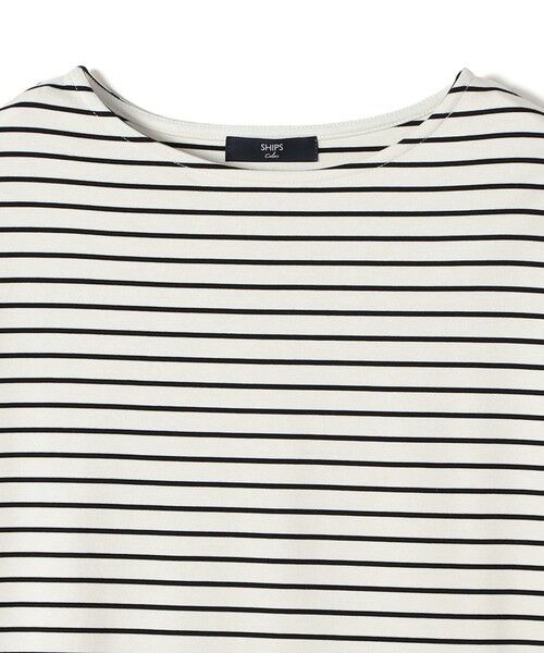 SHIPS / シップス カットソー（半袖以外） | 《予約》【WEB限定】SHIPS Colors:〈手洗い可能〉ボーダー ポンチ レースカフス トップス◆ | 詳細3
