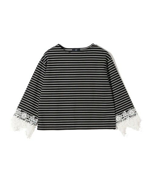 SHIPS / シップス カットソー（半袖以外） | 《予約》【WEB限定】SHIPS Colors:〈手洗い可能〉ボーダー ポンチ レースカフス トップス◆ | 詳細18
