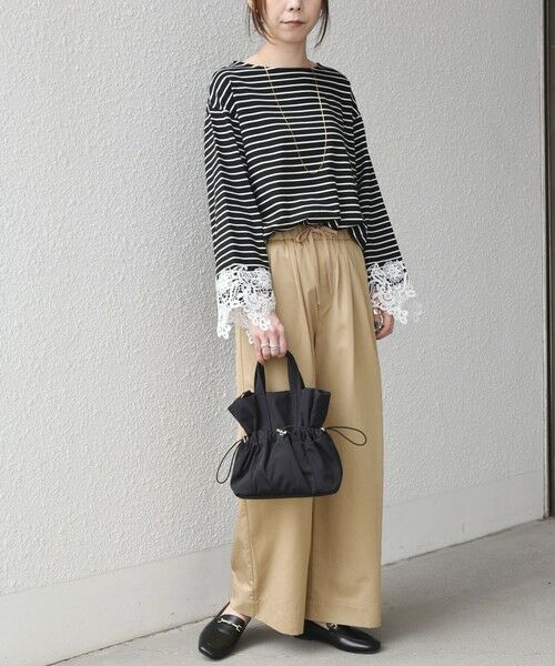 SHIPS / シップス カットソー（半袖以外） | 《予約》【WEB限定】SHIPS Colors:〈手洗い可能〉ボーダー ポンチ レースカフス トップス◆ | 詳細20