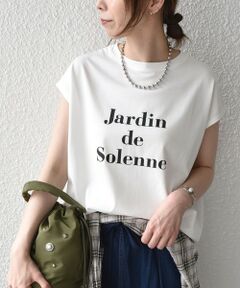 SHIPS / シップス Tシャツ | 《予約》SHIPS Colors:〈接触冷感・UVカット〉フレンチスリーブ SOLENNE ロゴT◆