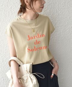 SHIPS / シップス Tシャツ | 《予約》SHIPS Colors:〈接触冷感・UVカット〉フレンチスリーブ SOLENNE ロゴT◆