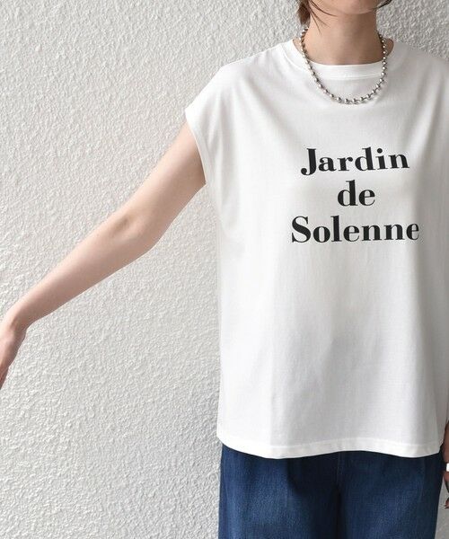 SHIPS / シップス Tシャツ | 《予約》SHIPS Colors:〈接触冷感・UVカット〉フレンチスリーブ SOLENNE ロゴT◆ | 詳細6