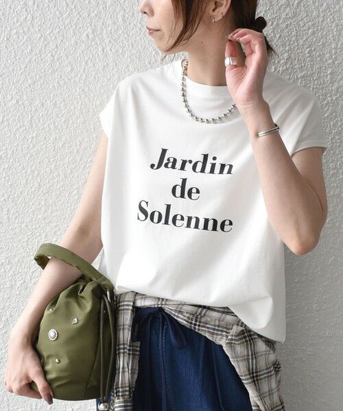 SHIPS / シップス Tシャツ | 《予約》SHIPS Colors:〈接触冷感・UVカット〉フレンチスリーブ SOLENNE ロゴT◆ | 詳細8