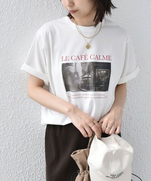 SHIPS / シップス Tシャツ | 《予約》SHIPS Colors:〈接触冷感・UVカット〉26AW PARIS フォト TEE◆ | 詳細15