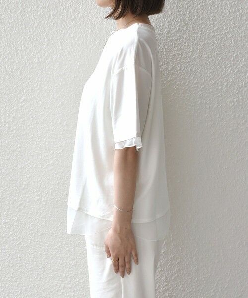 SHIPS / シップス Tシャツ | 《予約》SHIPS Colors:〈接触冷感・手洗い可能〉クールタッチ シアーコンビ ハーフスリーブ トップス◆ | 詳細4