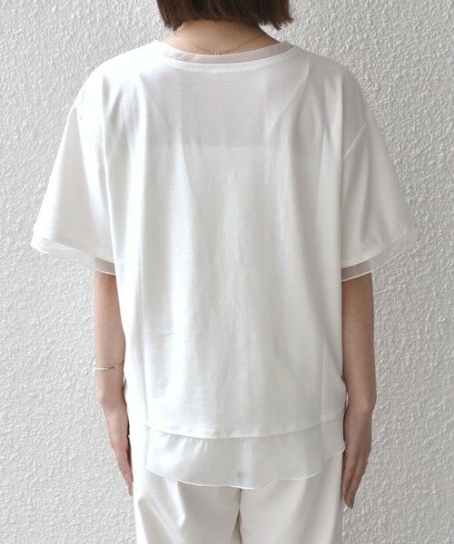 SHIPS / シップス Tシャツ | 《予約》SHIPS Colors:〈接触冷感・手洗い可能〉クールタッチ シアーコンビ ハーフスリーブ トップス◆ | 詳細5