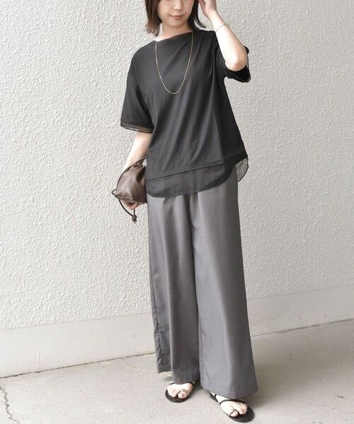 SHIPS / シップス Tシャツ | 《予約》SHIPS Colors:〈接触冷感・手洗い可能〉クールタッチ シアーコンビ ハーフスリーブ トップス◆ | 詳細17