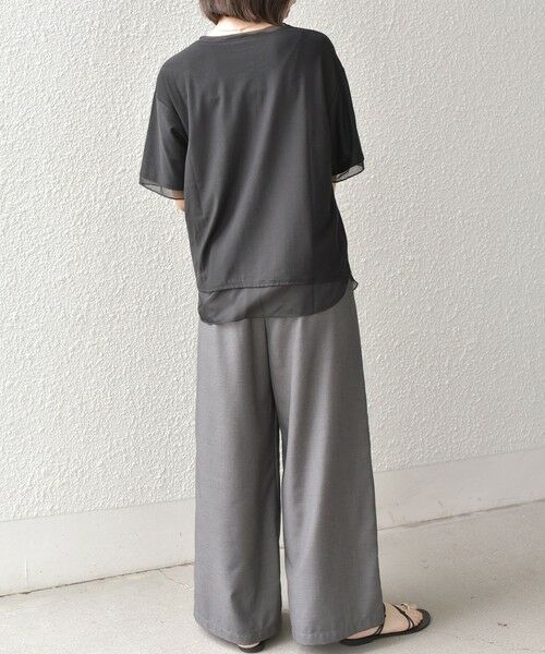SHIPS / シップス Tシャツ | 《予約》SHIPS Colors:〈接触冷感・手洗い可能〉クールタッチ シアーコンビ ハーフスリーブ トップス◆ | 詳細18