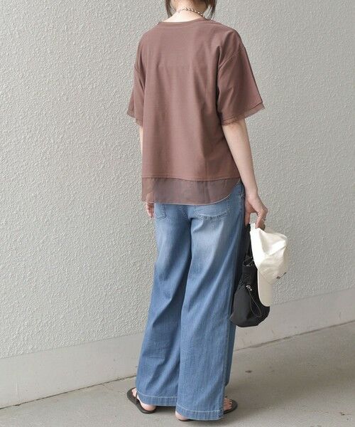 SHIPS / シップス Tシャツ | 《予約》SHIPS Colors:〈接触冷感・手洗い可能〉クールタッチ シアーコンビ ハーフスリーブ トップス◆ | 詳細27