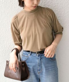 SHIPS / シップス Tシャツ | 《予約》SHIPS Colors:〈手洗い可能〉シアー ポリエステル ベロア 5分袖 トップス◆