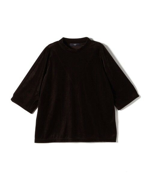 SHIPS / シップス Tシャツ | 《予約》SHIPS Colors:〈手洗い可能〉シアー ポリエステル ベロア 5分袖 トップス◆ | 詳細23
