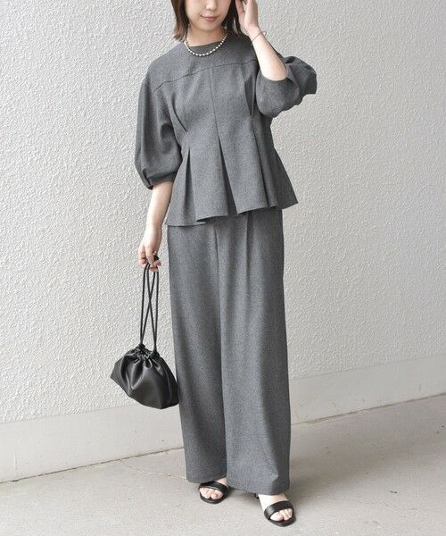 SHIPS / シップス その他パンツ | 《予約》SHIPS Colors:〈洗濯機可能〉杢 タック パンツ（セットアップ対応可能）◆ | 詳細14