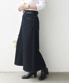 SHIPS / シップス デニムスカート | 《予約》SHIPS Colors:〈洗濯機可能〉デニム 台形 スカート◆