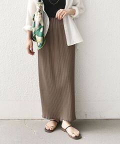 SHIPS / シップス ロング・マキシ丈スカート | SHIPS Colors:〈手洗い可能・UVケア〉テレコ タイトスカート 2
