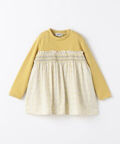 SHIPS / シップス カットソー（半袖以外） | 《予約》SHIPS Colors:90〜140cm /〈洗濯機可能〉スモッキング ドッキング チュニック◆