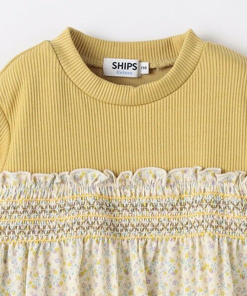 SHIPS / シップス カットソー（半袖以外） | 《予約》SHIPS Colors:90〜140cm /〈洗濯機可能〉スモッキング ドッキング チュニック◆ | 詳細3