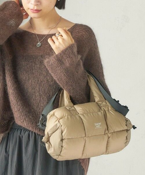 SHIPS / シップス ボストンバッグ | 《予約》【SHIPS別注】TAION: BOSTON BAG（ベージュ）