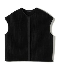 SHIPS / シップス シャツ・ブラウス | SHIPS Primary Navy Label:ラミー ピンタック フレンチスリーブ ブラウス