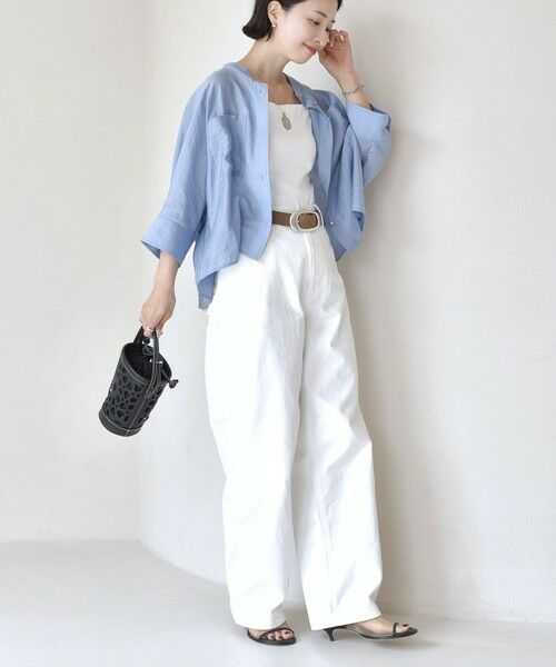 SHIPS / シップス シャツ・ブラウス | 〈手洗い可〉NEW シルク混 シアー 羽織 シャツ | 詳細22