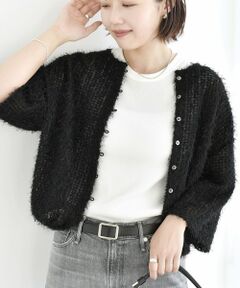 SHIPS / シップス シャツ・ブラウス | 《予約》〈手洗い可能〉フェザー メッシュ 前後 2WAY 裾 ドロスト ブラウス
