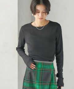 SHIPS / シップス カットソー（半袖以外） | 《予約》〈手洗い可能〉ドライ テレコ リブ クルーネック プルオーバー