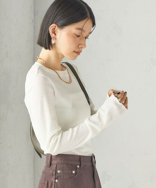 SHIPS / シップス カットソー（半袖以外） | 《予約》〈手洗い可能〉ドライ テレコ リブ クルーネック プルオーバー | 詳細8