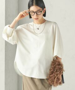 SHIPS / シップス カットソー（半袖以外） | 《予約》〈手洗い可能〉セルロース ポンチ ドルマン プルオーバー
