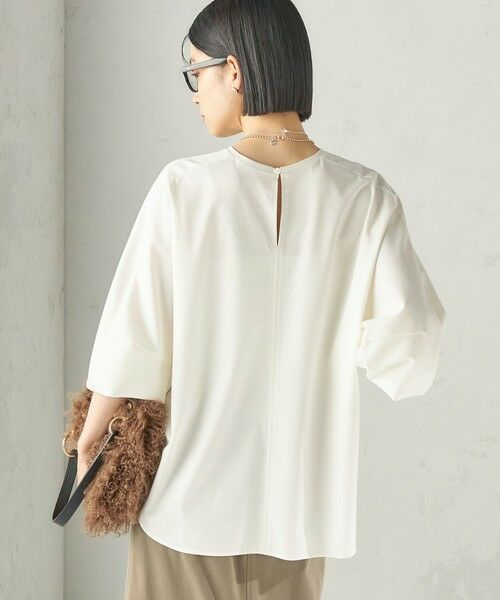 SHIPS / シップス カットソー(半袖以外) | 《予約》〈手洗い可能〉セルロース ポンチ ドルマン プルオーバー | 詳細7