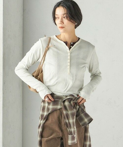 SHIPS / シップス カットソー(半袖以外) | 【SHIPS別注】miller:シアー ヘンリー ネック ロング スリーブ TEE 26AW | 詳細11