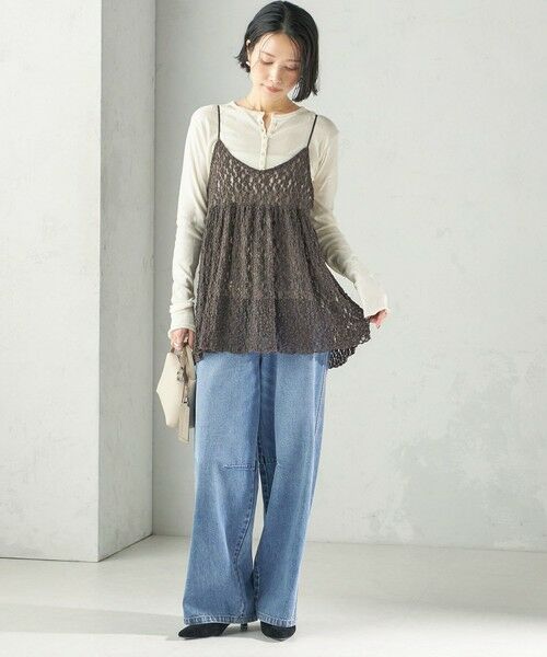 SHIPS / シップス カットソー(半袖以外) | 【SHIPS別注】miller:シアー ヘンリー ネック ロング スリーブ TEE 26AW | 詳細13