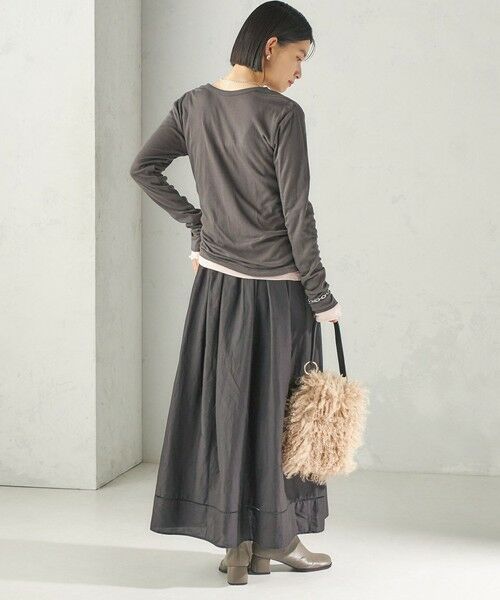 SHIPS / シップス カットソー(半袖以外) | 《予約》【SHIPS別注】miller:シアー ヘンリー ネック ロング スリーブ TEE 26AW | 詳細15