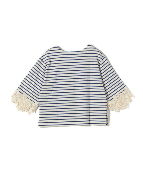 SHIPS / シップス カットソー（半袖以外） | 《予約》〈手洗い可能〉ボーダー 袖 レース ワイド プルオーバー | 詳細28