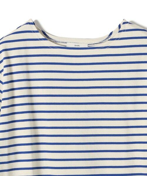 SHIPS / シップス カットソー（半袖以外） | 《予約》〈手洗い可能〉ボーダー 袖 レース ワイド プルオーバー | 詳細29