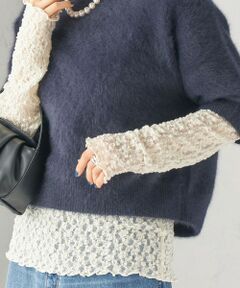 SHIPS / シップス カットソー（半袖以外） | 《予約》〈手洗い可能〉シュリンク レース ヘンリーネック 2WAY プルオーバー