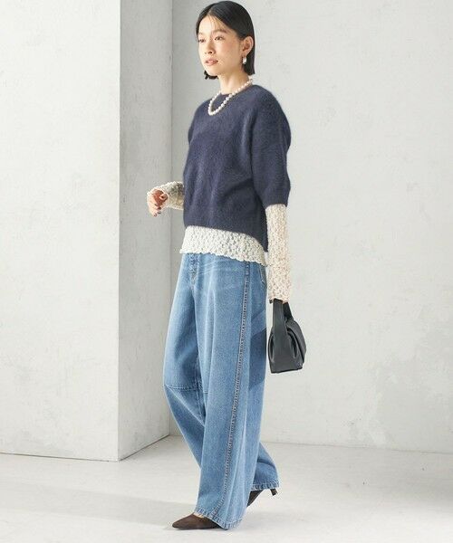 SHIPS / シップス カットソー（半袖以外） | 《予約》〈手洗い可能〉シュリンク レース ヘンリーネック 2WAY プルオーバー | 詳細10