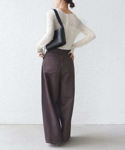SHIPS / シップス カットソー（半袖以外） | 《予約》〈手洗い可能〉シュリンク レース ヘンリーネック 2WAY プルオーバー | 詳細16