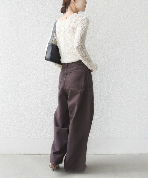 SHIPS / シップス カットソー（半袖以外） | 《予約》〈手洗い可能〉シュリンク レース ヘンリーネック 2WAY プルオーバー | 詳細17