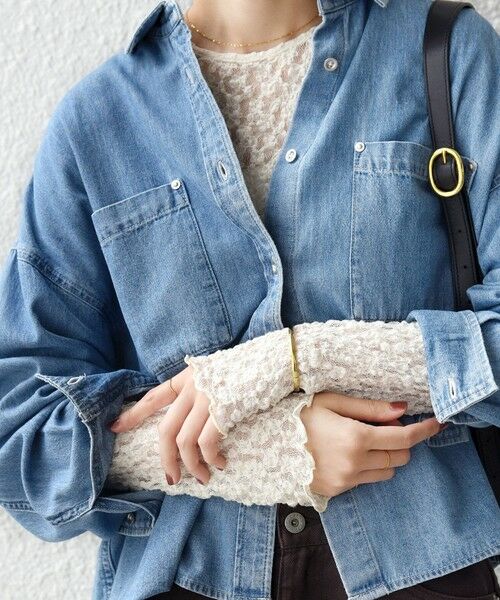 SHIPS / シップス カットソー（半袖以外） | 《予約》〈手洗い可能〉シュリンク レース ヘンリーネック 2WAY プルオーバー | 詳細25