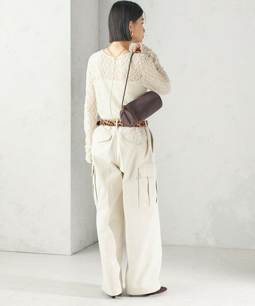 SHIPS / シップス カットソー（半袖以外） | 《予約》〈手洗い可能〉シュリンク レース ヘンリーネック 2WAY プルオーバー | 詳細3