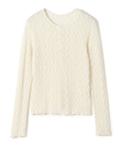 SHIPS / シップス カットソー（半袖以外） | 《予約》〈手洗い可能〉シュリンク レース ヘンリーネック 2WAY プルオーバー | 詳細26