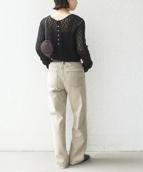 SHIPS / シップス カットソー（半袖以外） | 《予約》〈手洗い可能〉シュリンク レース ヘンリーネック 2WAY プルオーバー | 詳細29