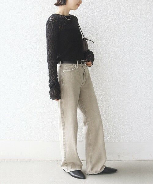 SHIPS / シップス カットソー（半袖以外） | 《予約》〈手洗い可能〉シュリンク レース ヘンリーネック 2WAY プルオーバー | 詳細30
