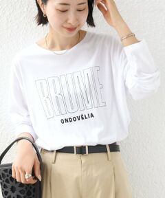 SHIPS / シップス カットソー（半袖以外） | 《予約》メルティ コットン ロゴ ロング スリーブ TEE