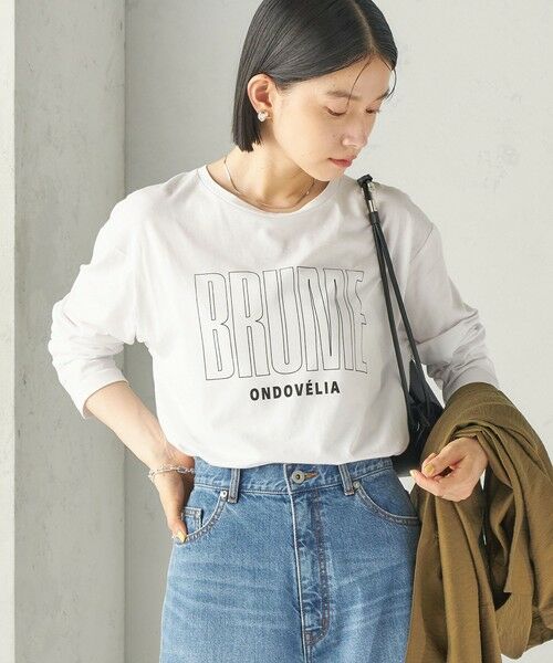 SHIPS / シップス カットソー（半袖以外） | 《予約》メルティ コットン ロゴ ロング スリーブ TEE | 詳細10