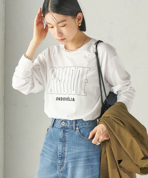 SHIPS / シップス カットソー（半袖以外） | 《予約》メルティ コットン ロゴ ロング スリーブ TEE | 詳細11