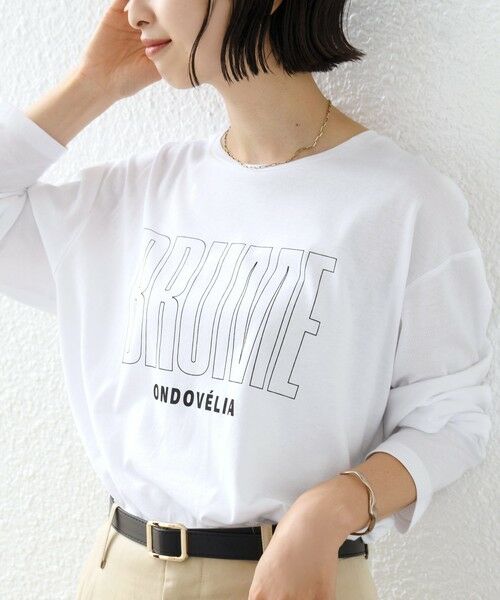 SHIPS / シップス カットソー（半袖以外） | 《予約》メルティ コットン ロゴ ロング スリーブ TEE | 詳細6