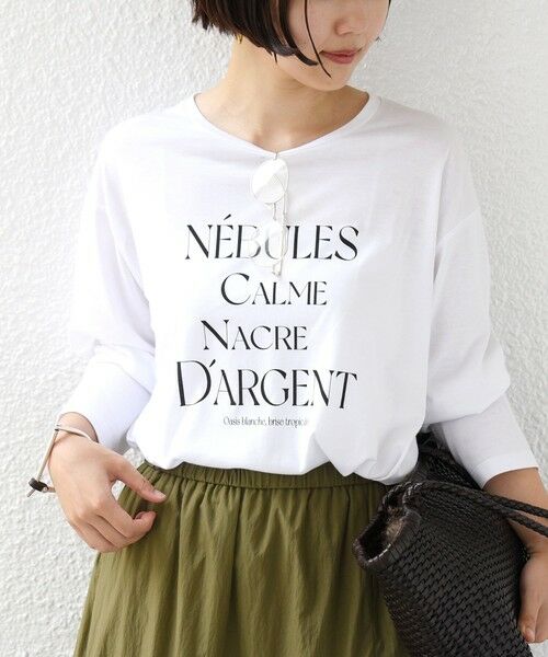 SHIPS / シップス カットソー（半袖以外） | 《予約》メルティ コットン ロゴ ロング スリーブ TEE | 詳細23