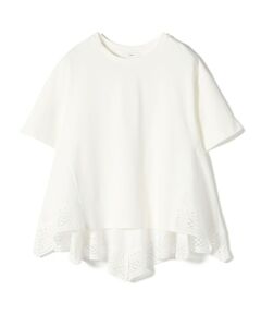 SHIPS / シップス カットソー | 〈手洗い可能〉DEPEND ポンチ トリム レース ドッキング プルオーバー