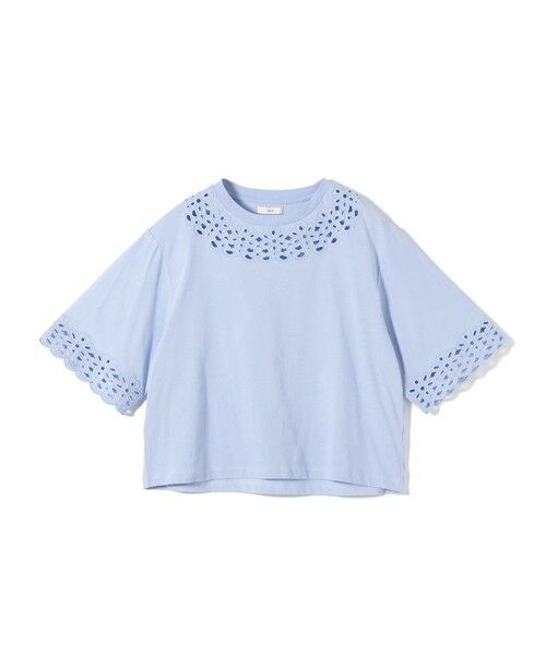 SHIPS / シップス Tシャツ | 《予約》フラワー モチーフ カットワーク レース ショート スリーブ TEE | 詳細24