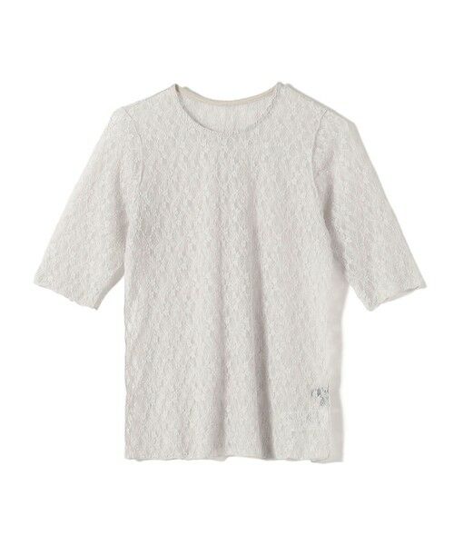 SHIPS / シップス カットソー | 〈手洗い可能〉ストレッチ フラワー レース TEE | 詳細19